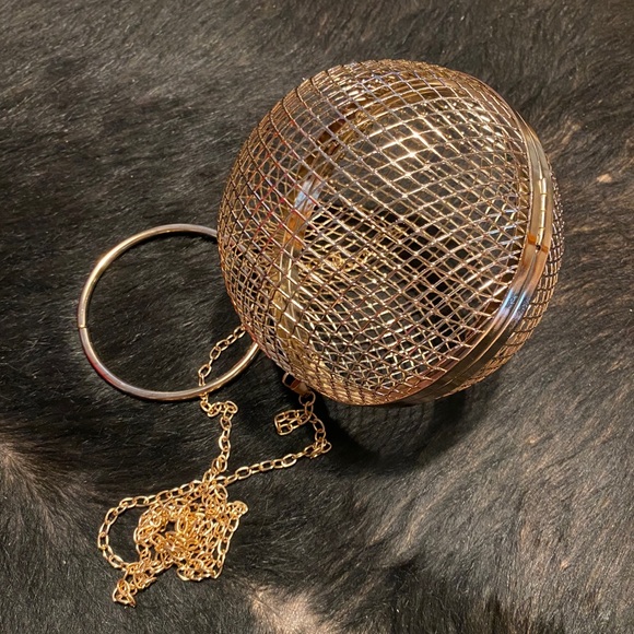 Dolls Kill Handbags - Gold globe bag